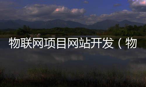 物联网项目网站开发(物联网项目网站开发方法)